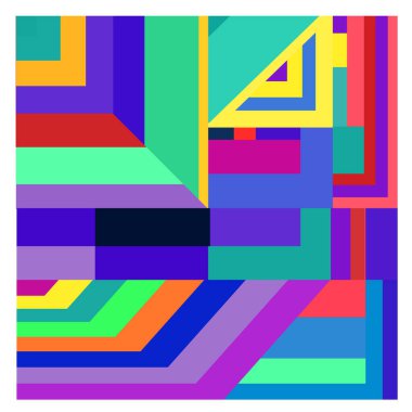 Kaynak için vektör renkli geometrik ve eğri arkaplan deseni