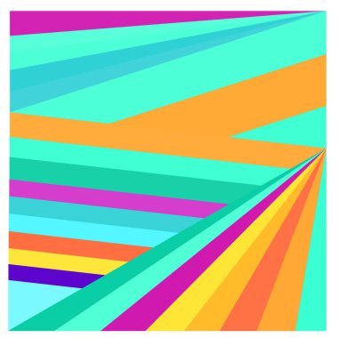 Kaynak için vektör renkli geometrik ve eğri arkaplan deseni