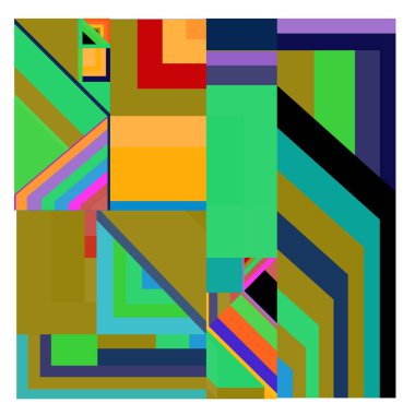 Kaynak için vektör renkli geometrik ve eğri arkaplan deseni