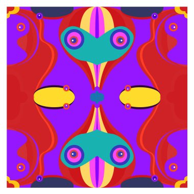 Kaynak için vektör renkli geometrik ve eğri arkaplan deseni