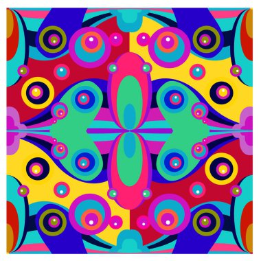 Kaynak için vektör renkli geometrik ve eğri arkaplan deseni