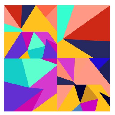 Kaynak için vektör renkli geometrik ve eğri arkaplan deseni