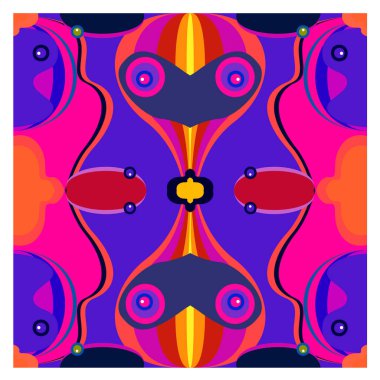 Kaynak için vektör renkli geometrik ve eğri arkaplan deseni