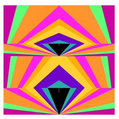 Kaynak için vektör renkli geometrik ve eğri arkaplan deseni