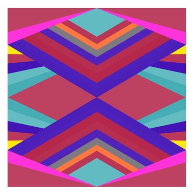 Kaynak için vektör renkli geometrik ve eğri arkaplan deseni