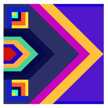 Kaynak için vektör renkli geometrik ve eğri arkaplan deseni