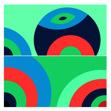 Kaynak için vektör renkli geometrik ve eğri arkaplan deseni