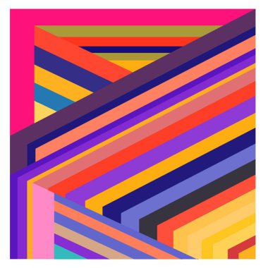 Kaynak için vektör renkli geometrik ve eğri arkaplan deseni