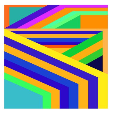 Kaynak için vektör renkli geometrik ve eğri arkaplan deseni