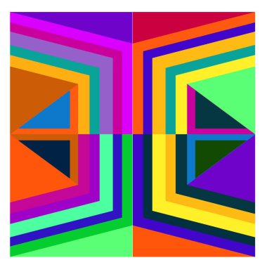 Kaynak için vektör renkli geometrik ve eğri arkaplan deseni