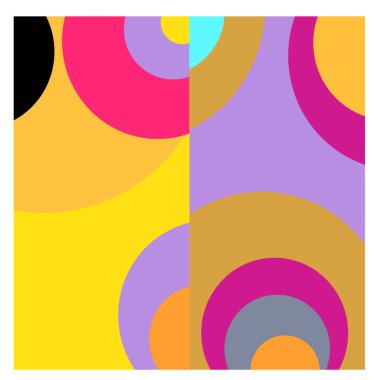 Kaynak için vektör renkli geometrik ve eğri arkaplan deseni