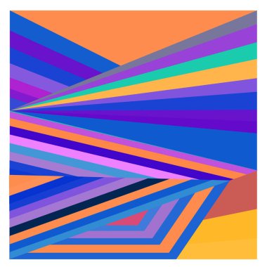 Kaynak için vektör renkli geometrik ve eğri arkaplan deseni