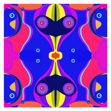 Kaynak için vektör renkli geometrik ve eğri arkaplan deseni