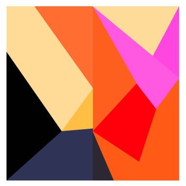 Kaynak için vektör renkli geometrik ve eğri arkaplan deseni