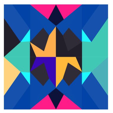 Kaynak için vektör renkli geometrik ve eğri arkaplan deseni