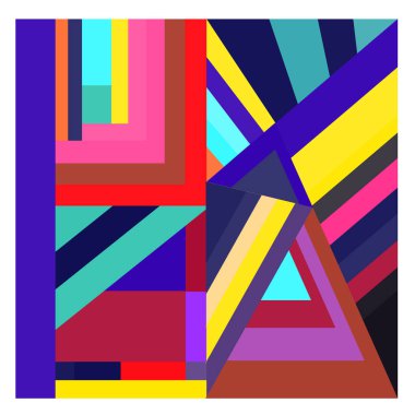 Kaynak için vektör renkli geometrik ve eğri arkaplan deseni