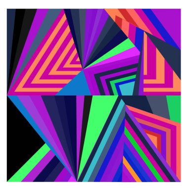 Kaynak için vektör renkli geometrik ve eğri arkaplan deseni