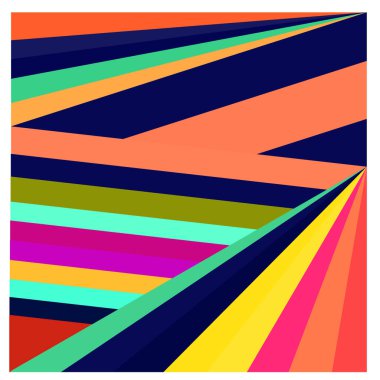 Kaynak için vektör renkli geometrik ve eğri arkaplan deseni