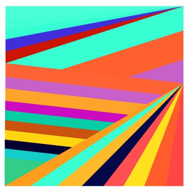 Kaynak için vektör renkli geometrik ve eğri arkaplan deseni