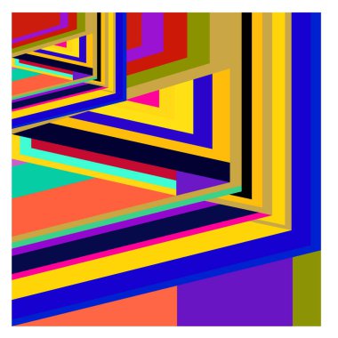 Kaynak için vektör renkli geometrik ve eğri arkaplan deseni