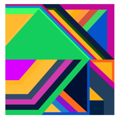 Kaynak için vektör renkli geometrik ve eğri arkaplan deseni