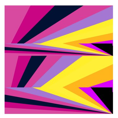 Kaynak için vektör renkli geometrik ve eğri arkaplan deseni