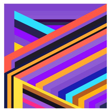 Kaynak için vektör renkli geometrik ve eğri arkaplan deseni