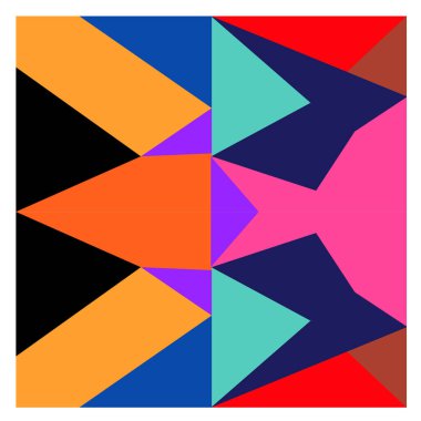 Kaynak için vektör renkli geometrik ve eğri arkaplan deseni