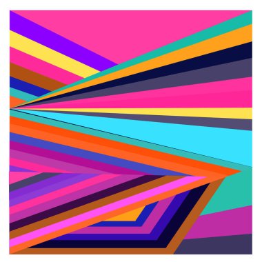 Kaynak için vektör renkli geometrik ve eğri arkaplan deseni