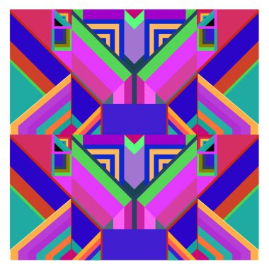 Kaynak için vektör renkli geometrik ve eğri arkaplan deseni