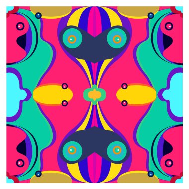 Kaynak için vektör renkli geometrik ve eğri arkaplan deseni