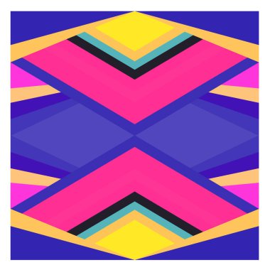 Kaynak için vektör renkli geometrik ve eğri arkaplan deseni