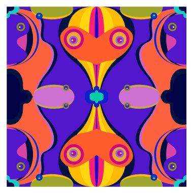 Kaynak için vektör renkli geometrik ve eğri arkaplan deseni