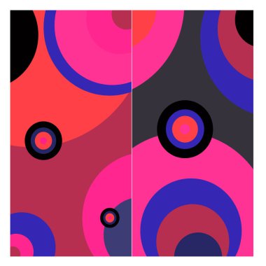 Kaynak için vektör renkli geometrik ve eğri arkaplan deseni