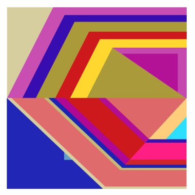 Kaynak için vektör renkli geometrik ve eğri arkaplan deseni