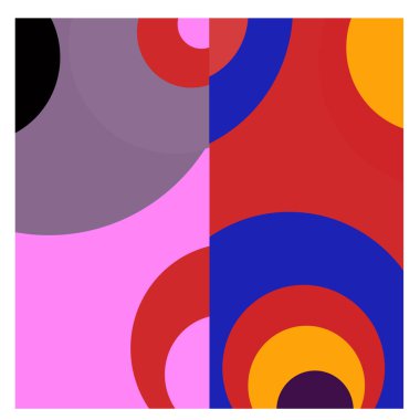 Kaynak için vektör renkli geometrik ve eğri arkaplan deseni