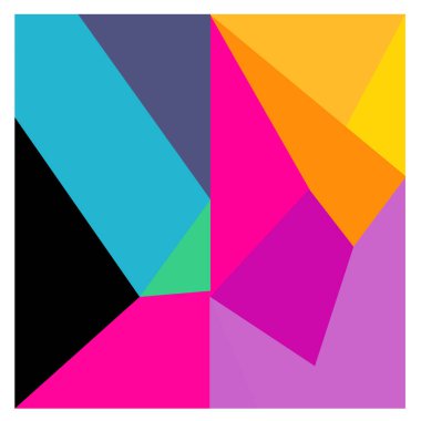 Kaynak için vektör renkli geometrik ve eğri arkaplan deseni