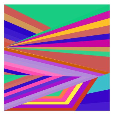 Kaynak için vektör renkli geometrik ve eğri arkaplan deseni