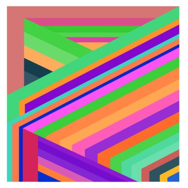 Kaynak için vektör renkli geometrik ve eğri arkaplan deseni