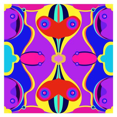 Kaynak için vektör renkli geometrik ve eğri arkaplan deseni