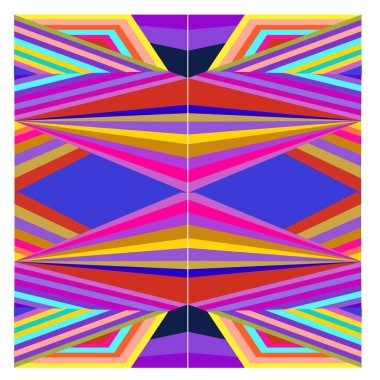 Kaynak için vektör renkli geometrik ve eğri arkaplan deseni