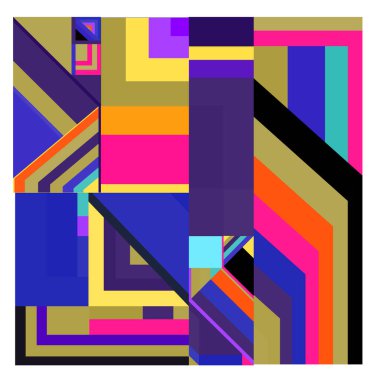 Kaynak için vektör renkli geometrik ve eğri arkaplan deseni