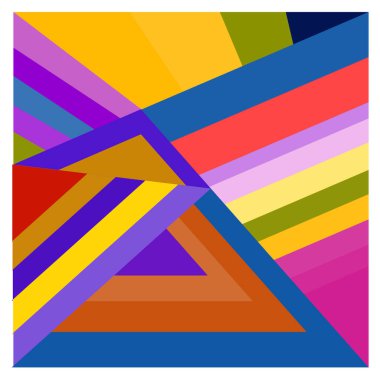 Kaynak için vektör renkli geometrik ve eğri arkaplan deseni