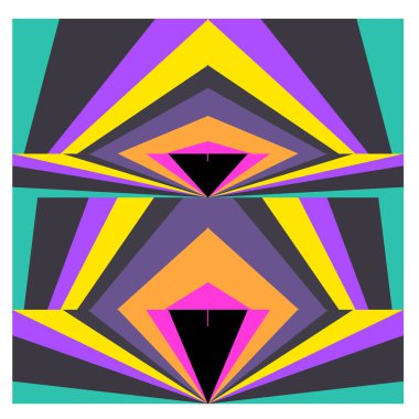 Kaynak için vektör renkli geometrik ve eğri arkaplan deseni