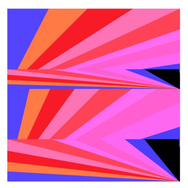 Kaynak için vektör renkli geometrik ve eğri arkaplan deseni