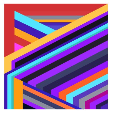 Kaynak için vektör renkli geometrik ve eğri arkaplan deseni