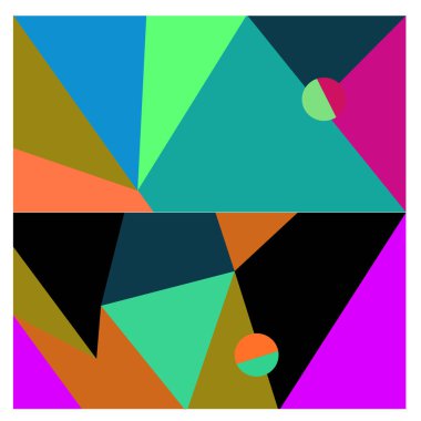 Kaynak için vektör renkli geometrik ve eğri arkaplan deseni