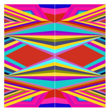 Kaynak için vektör renkli geometrik ve eğri arkaplan deseni