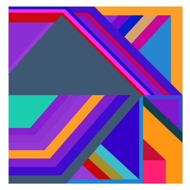 Kaynak için vektör renkli geometrik ve eğri arkaplan deseni