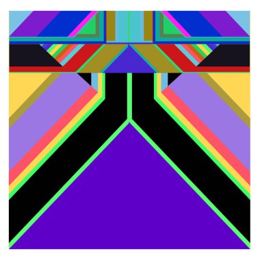 Kaynak için vektör renkli geometrik ve eğri arkaplan deseni